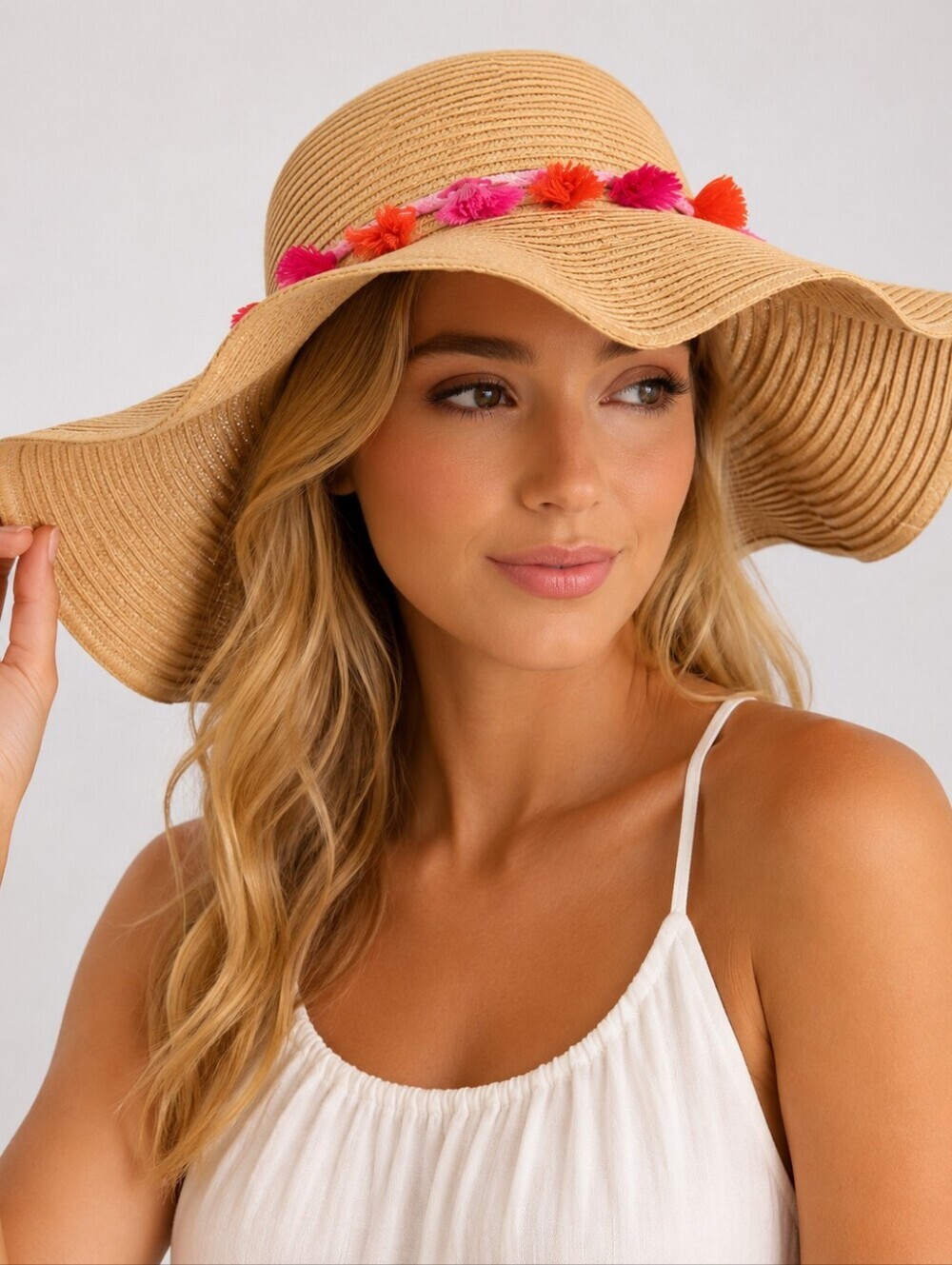 3/$30 TARGET Straw Tassel Floppy Summer Beach Festival Hat